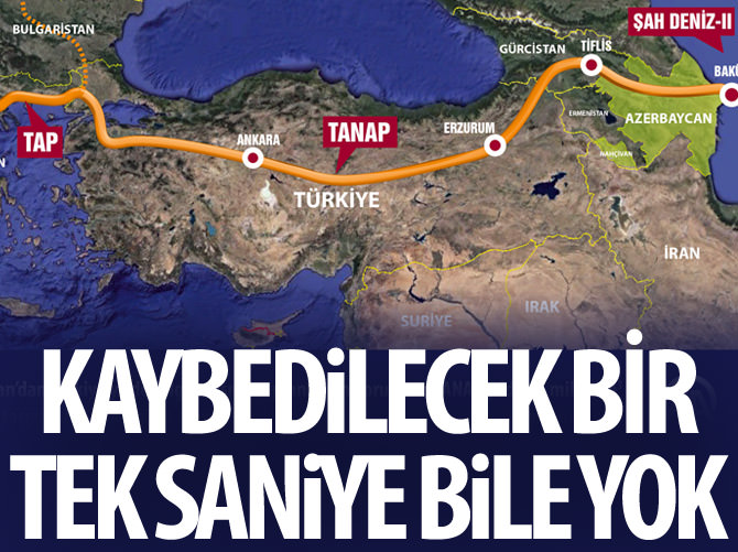TANAP'TA KAYBEDİLECEK BİR TEK SANİYE BİLE YOK