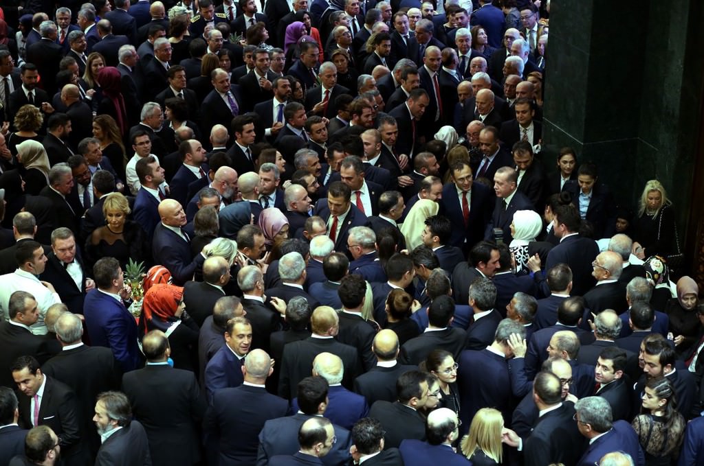 Cumhurbaşkanlığı Külliyesi'nde Cumhuriyet Bayramı resepsiyonu