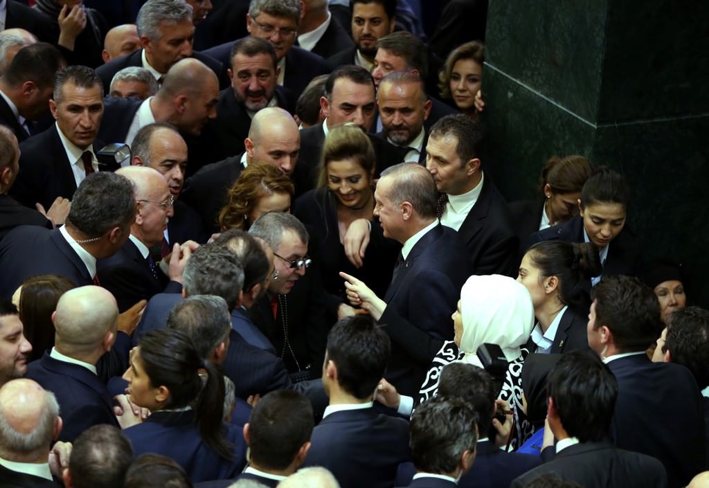 Cumhurbaşkanlığı Külliyesi'nde Cumhuriyet Bayramı resepsiyonu