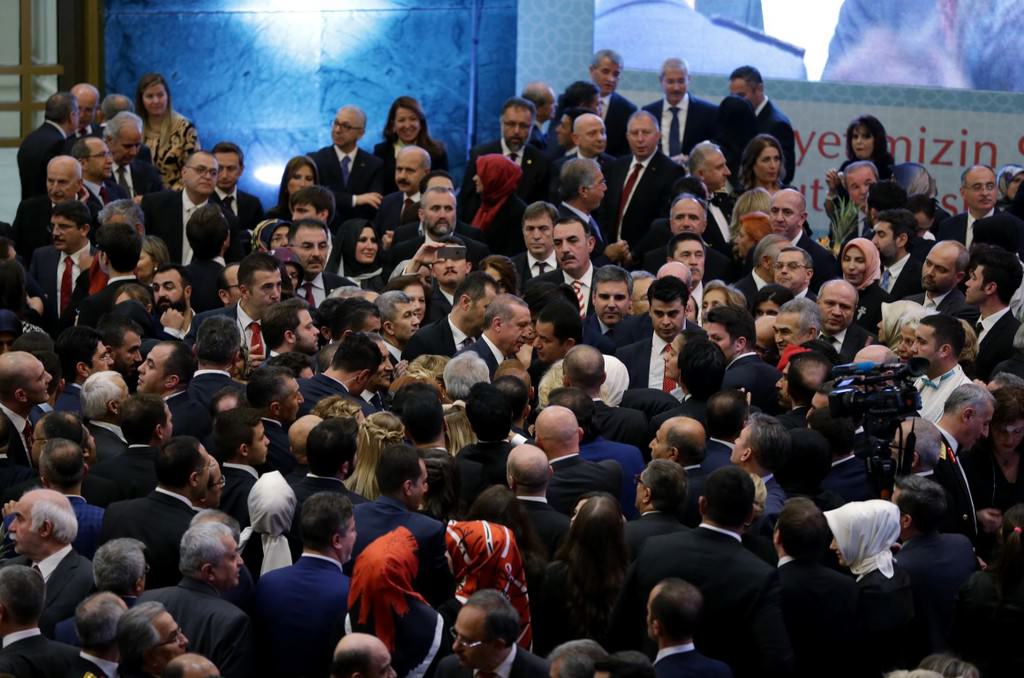 Cumhurbaşkanlığı Külliyesi'nde Cumhuriyet Bayramı resepsiyonu