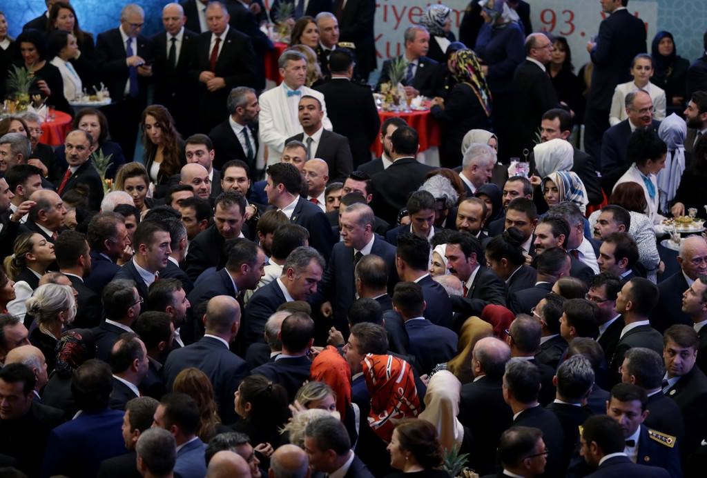 Cumhurbaşkanlığı Külliyesi'nde Cumhuriyet Bayramı resepsiyonu