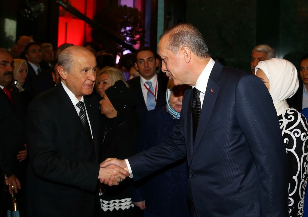 Cumhurbaşkanlığı Külliyesi'nde Cumhuriyet Bayramı resepsiyonu
