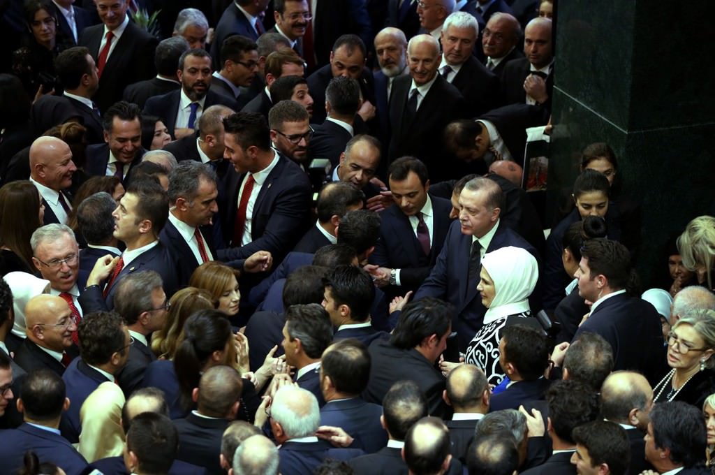 Cumhurbaşkanlığı Külliyesi'nde Cumhuriyet Bayramı resepsiyonu