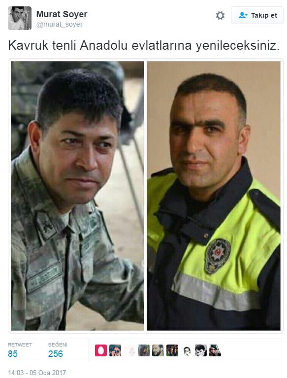Sosyal Medyada şehit Fethi Sekin'e saygı duruşu