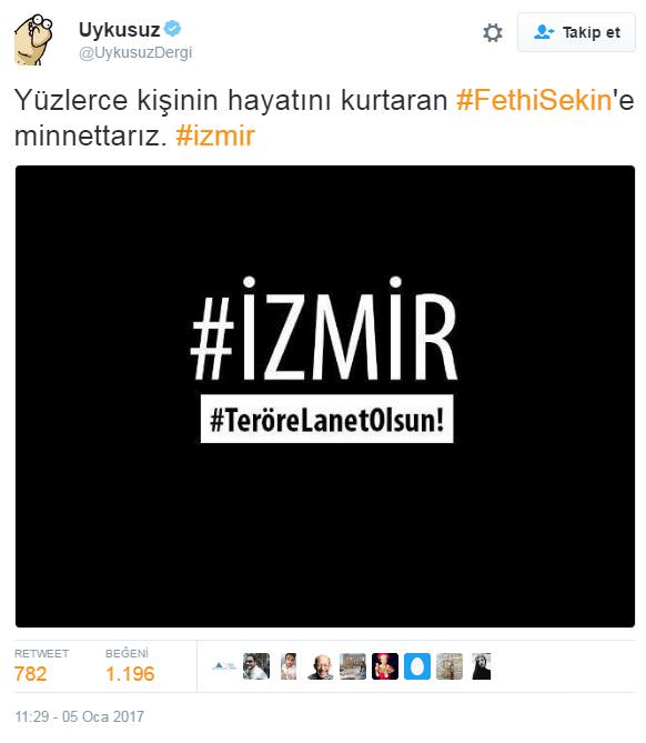 Sosyal Medyada şehit Fethi Sekin'e saygı duruşu