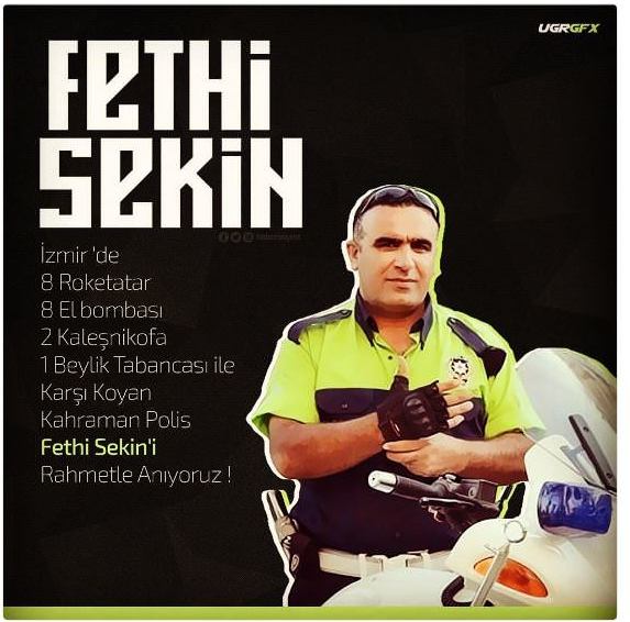 Sosyal Medyada şehit Fethi Sekin'e saygı duruşu