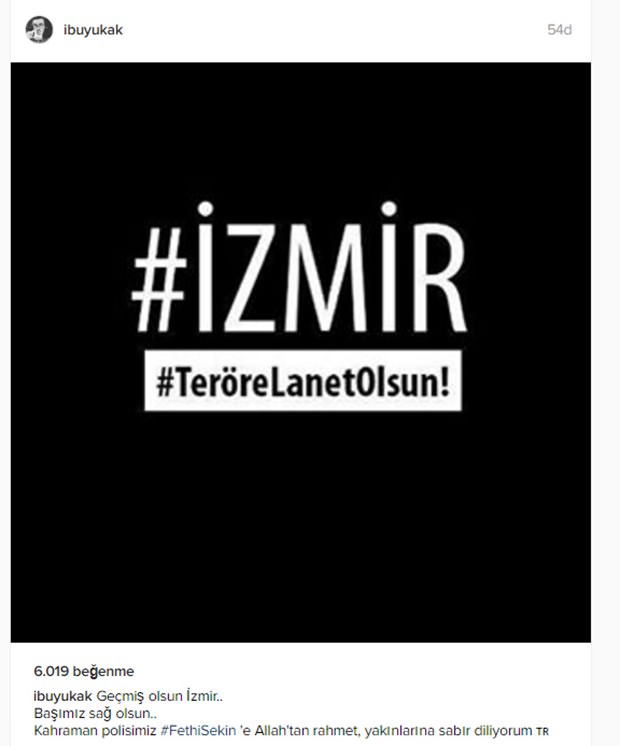 Ünlülerden terör saldırısına tepki