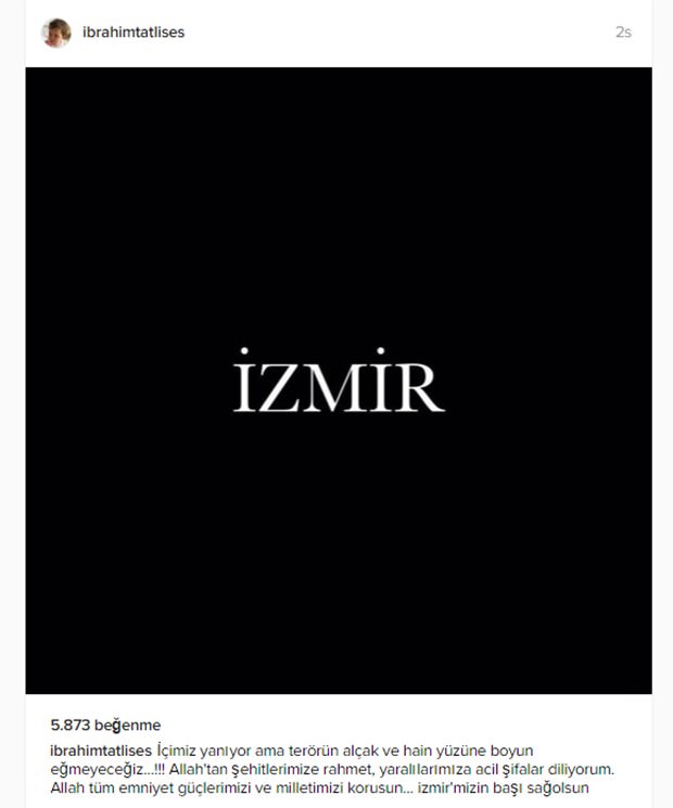 Ünlülerden terör saldırısına tepki
