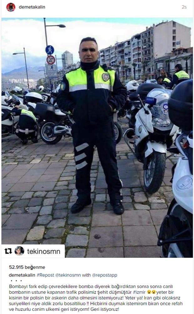 Ünlülerden terör saldırısına tepki